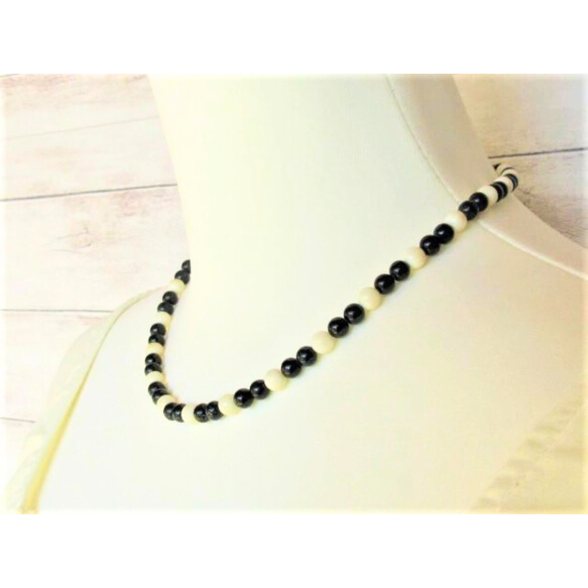 【B11】　ネックレス　ブルータイガーアイ　青虎目　本白サンゴ　珊瑚　天然石　天然石ビーズ