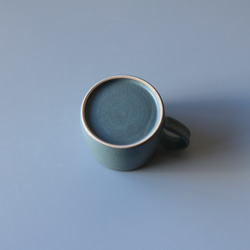 台形マグカップ小　ブルーグレー 4枚目の画像
