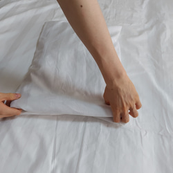 綿100％  60番超長綿サテン　ペローケース　枕カバー 35×50cm 　封筒式 5枚目の画像
