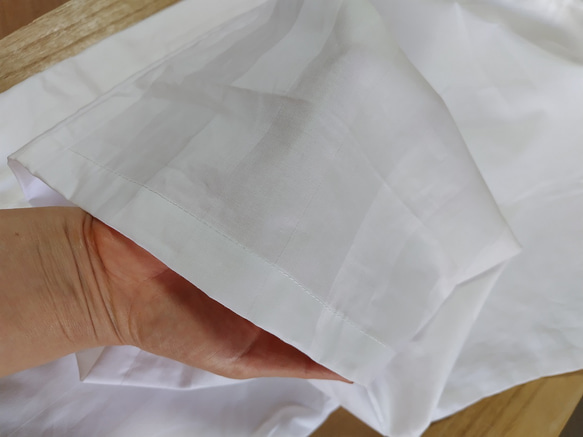 綿100％  60番超長綿サテン　ペローケース　枕カバー 35×50cm 　封筒式 6枚目の画像