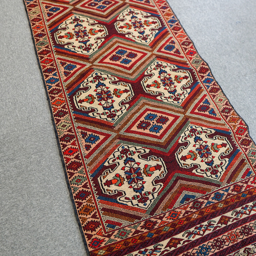 194x120cmペルシャ手織りキリム(331)絨毯・カーペット