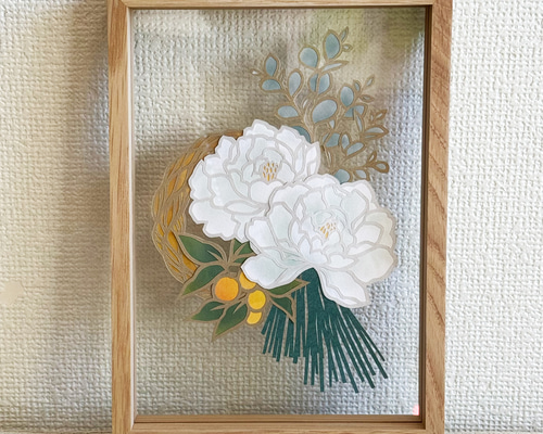 切り絵 花 華 原画 直筆サイン入り 1点物 美術品 初夏の宴 29e92e2f1efac2617ee39d6678e164