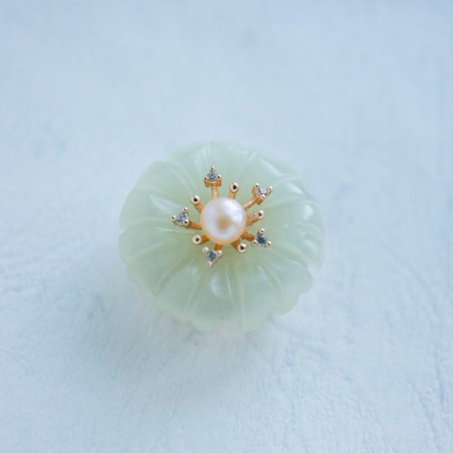 菊 天然石 帯留め 帯留め JOS(注文製作発送まで 5日) 通販 17038535  