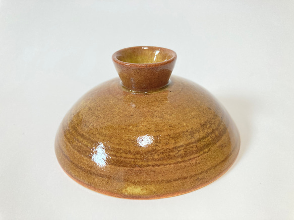 黄瀬戸物入れ 陶器黄瀬戸蓋物向付菊窯印あり