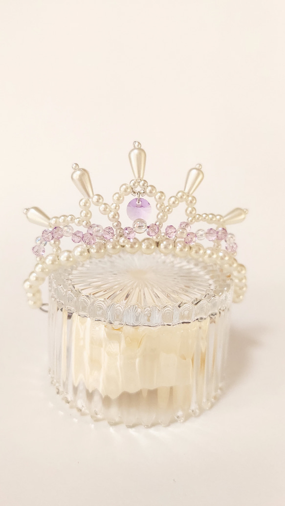 ミニ ティアラ 紫 ヘッドドレス（アクセサリー） てんてんJewel 通販
