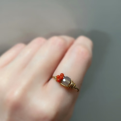 【for まさみ♫様】天然石　珍ハニカムオパール＆スイスブルートパーズ14kgf for まさみ♫様】天然石 珍ハニカムオパール＆スイスブルー