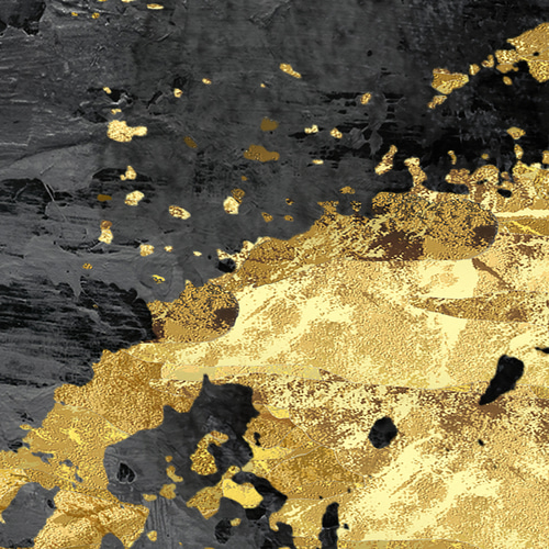 アートポスター 和モダン ゴールド＆ブラック 抽象画 3枚セット