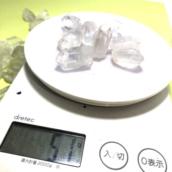 【原石】ブラジル産　水晶　ポイント　ミニサイズ　50ｇ 5枚目の画像