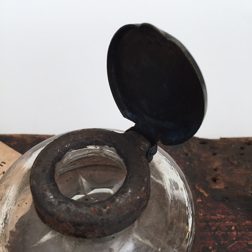 new ink bottle / アンティークインクボトル ガラスボトル イギリス製