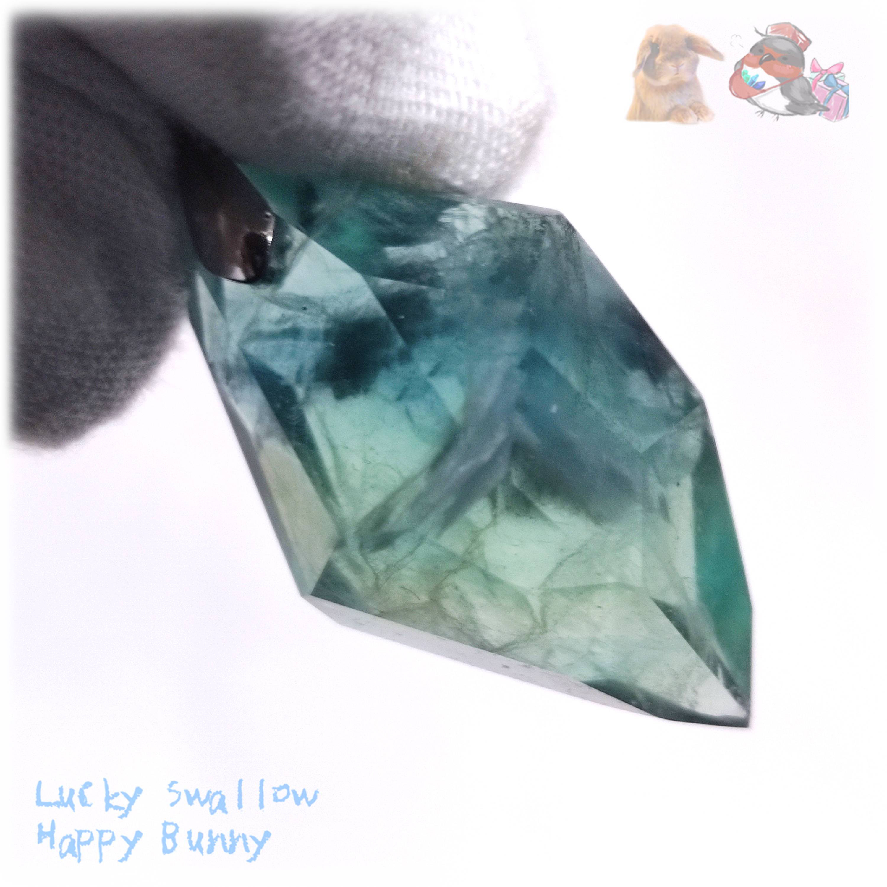 【世界樹の息吹】呆れるほど磨きまくった ダイソー産 グリーンフローライト ペンダント ネックレス No.6108 18,352円