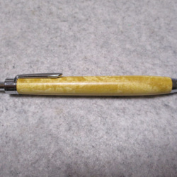 セイロンサテンウッド　キルト杢　キヌカオイル仕上げ　木軸ボールペン(シャープペンシル)　希少材　 4枚目の画像