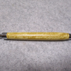 セイロンサテンウッド　キルト杢　キヌカオイル仕上げ　木軸ボールペン(シャープペンシル)　希少材　 3枚目の画像