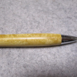セイロンサテンウッド　キルト杢　キヌカオイル仕上げ　木軸ボールペン(シャープペンシル)　希少材　 10枚目の画像