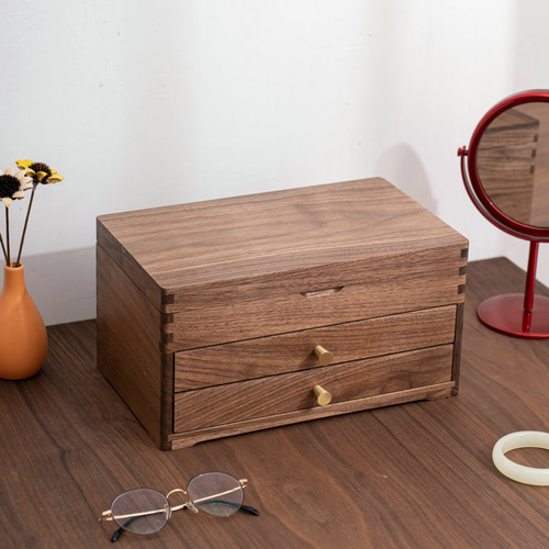 木製アクセサリーボックス 間仕切り 小物入れ ジュエリー化粧箱