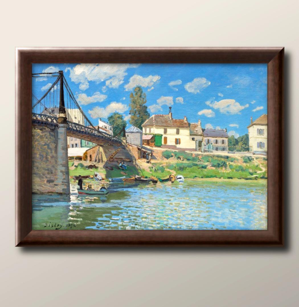 シスレー　Bords de l`Oise,.希少な額装用画集より、版上サイン シスレー Bords de l`Oise,.希少な額装用画集より、版上サイン