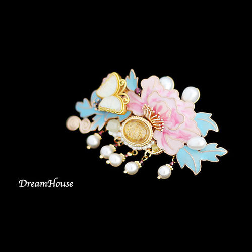 みんしゃん専用♡天然石バレッタ Flower みんしゃん専用♡天然石バレッタ Flower