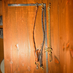 真鍮喜平ウォレットチェーン　キーリング付き 3枚目の画像