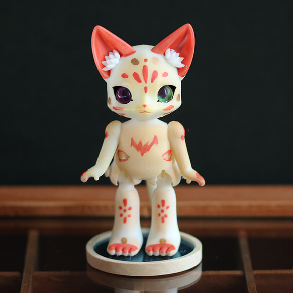 ミニ橙お狐様ドール(ﾐﾆ橙狐) その他人形 工藤マリ絵 通販 17040124