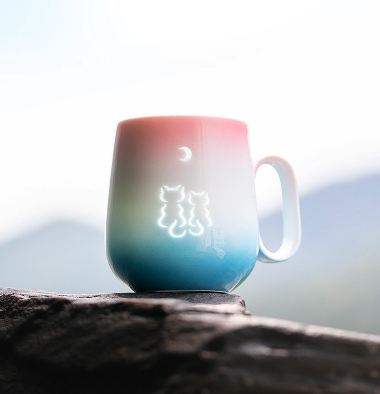 【Creema限定】透明絵夢 - マグカップ 猫シリーズ　贈り物　記念日　新生活　伝統工芸　プレゼント　送料無料