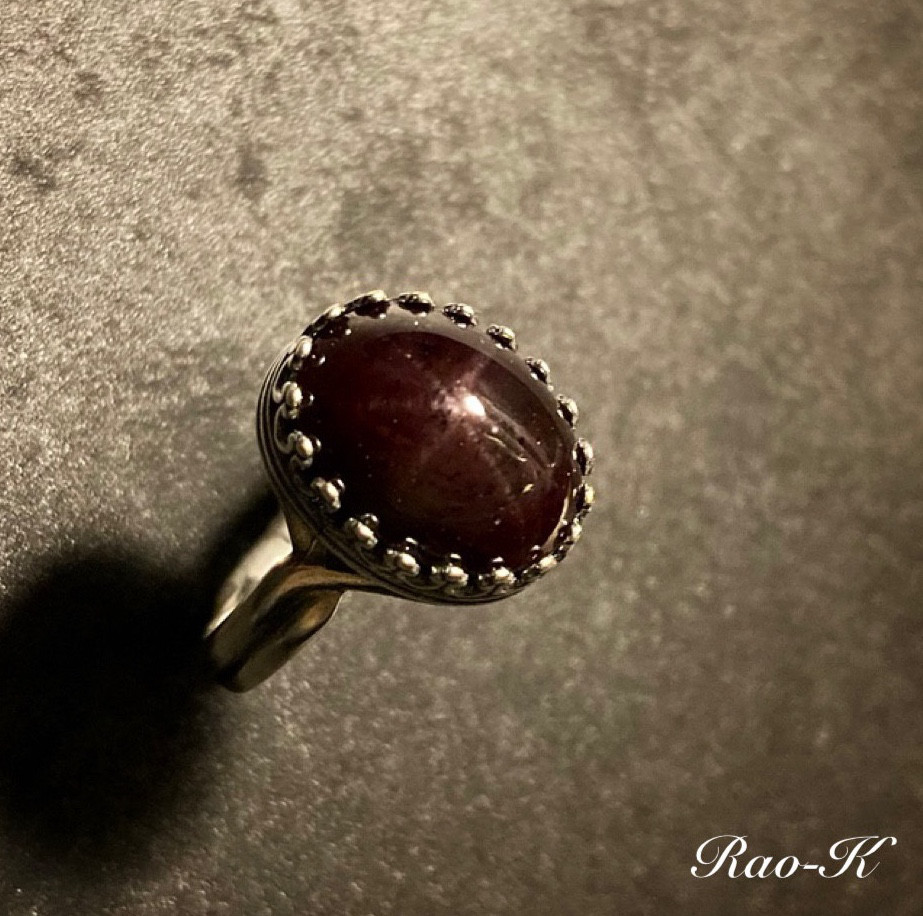 ✨ヨーロピアン・アンティーク調リング〜スターガーネット
