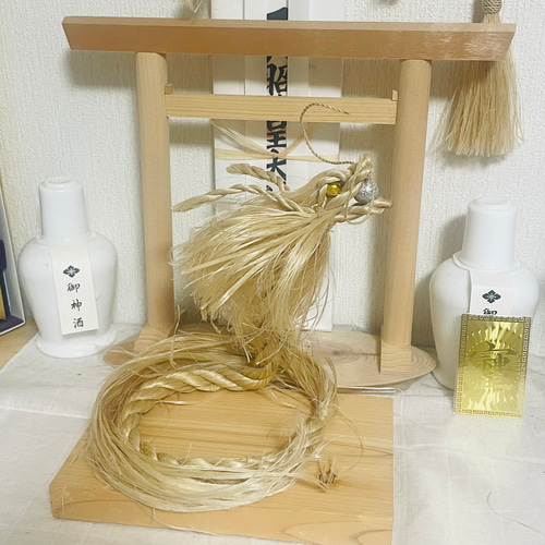 イザナミ（竹）辰年 精龍 守護龍神【送料無料】天然素材【受注生産】麻
