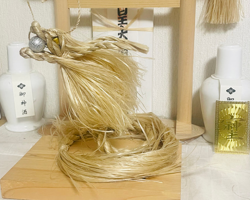 イザナミ（竹）辰年 精龍 守護龍神【送料無料】天然素材【受注生産】麻