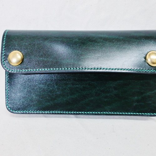 トラッカーズウォレット ルガトーレザー 革財布 手縫い サドルレザー 