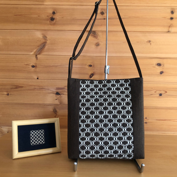 酒袋刺し子ショルダーバッグ(ハンドメイド） 酒袋刺し子ショルダーバッグ(ハンドメイド）