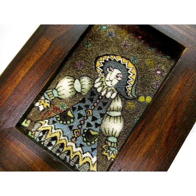 ちょこっと飾る染額シリーズ（お洒落な西洋人）