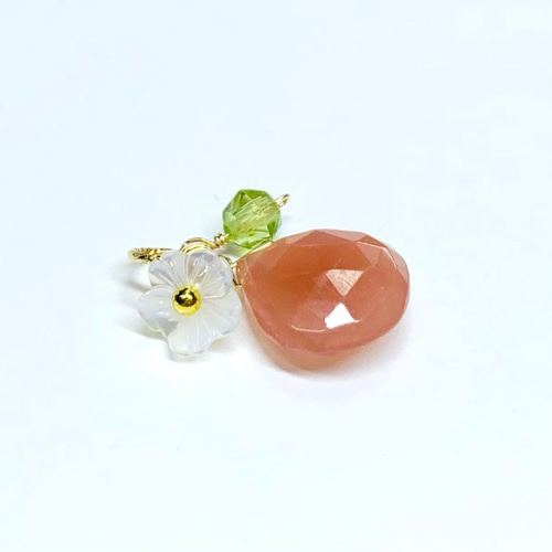 天然石ペンダントトップ】インカローズ 14kgf /Silver ハンドメイド 