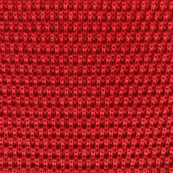 『ポコポコ』と表情豊かな【カノコ編み】のサッと巻けるコンパクトミニマフラー　【スカーレット】 10枚目の画像