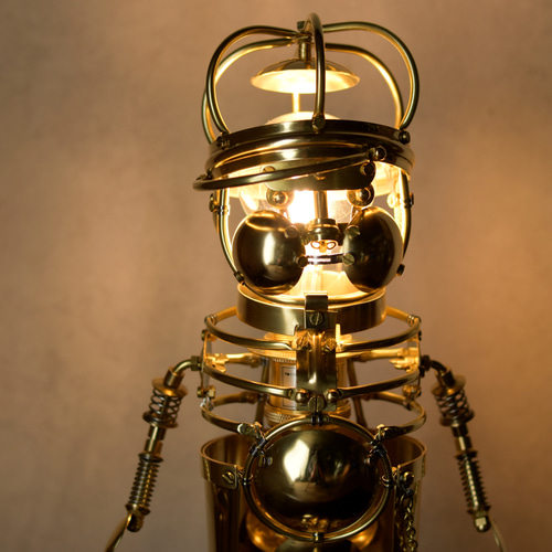 真鍮の人形スタンドライト 立体・オブジェ DOURAKU（ドウラク） 通販