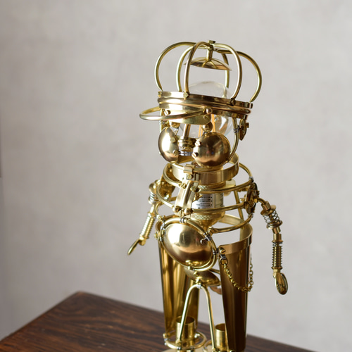 真鍮の人形スタンドライト 立体・オブジェ DOURAKU（ドウラク） 通販