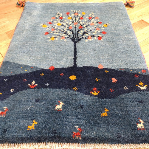 お盆ご先祖様感謝キャン43％OFF】ペルシャ ギャッベ 玄関マット 88