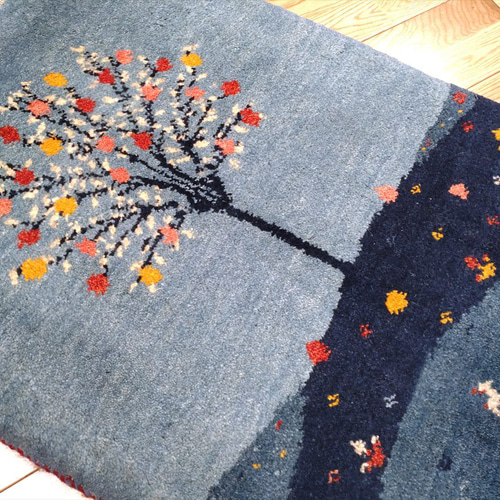 お盆ご先祖様感謝キャン43％OFF】ペルシャ ギャッベ 玄関マット 88