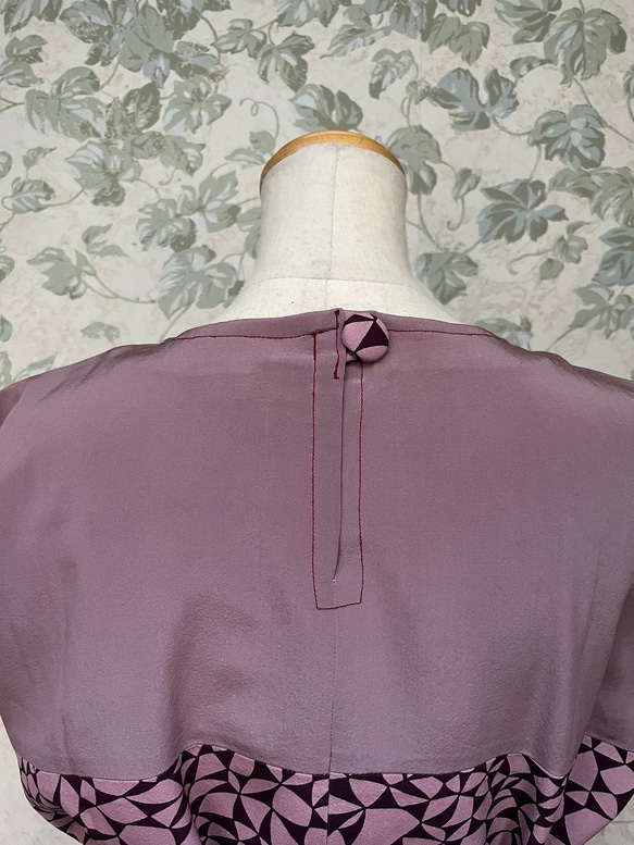 【着物リメイク】セパレート オールインワン　フレンチスリーブ 