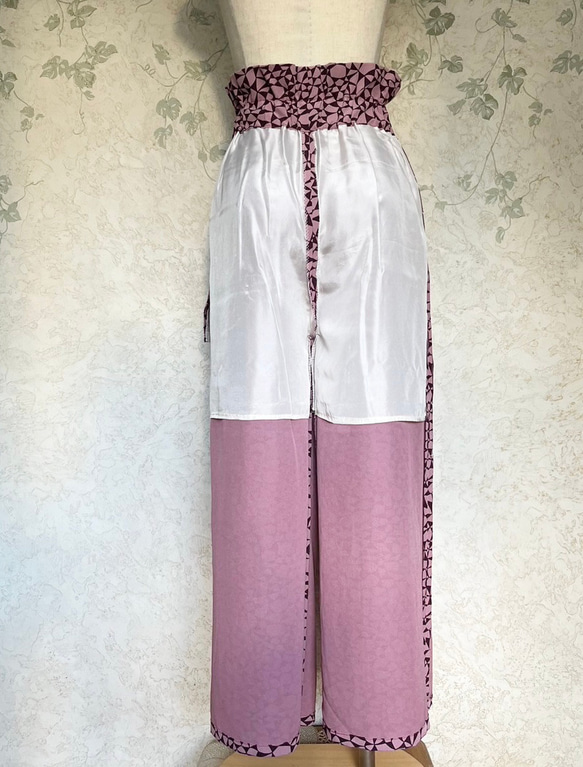 【着物リメイク】セパレート オールインワン　フレンチスリーブ 