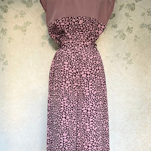 着物リメイクノースリーブドレス燕尾ジャケットセット 着物リメイクノースリーブドレス燕尾ジャケットセット