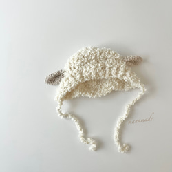 らいち様オーダー　ひつじボンネット らいち様オーダー ひつじボンネット らいち様オーダー ひつじ