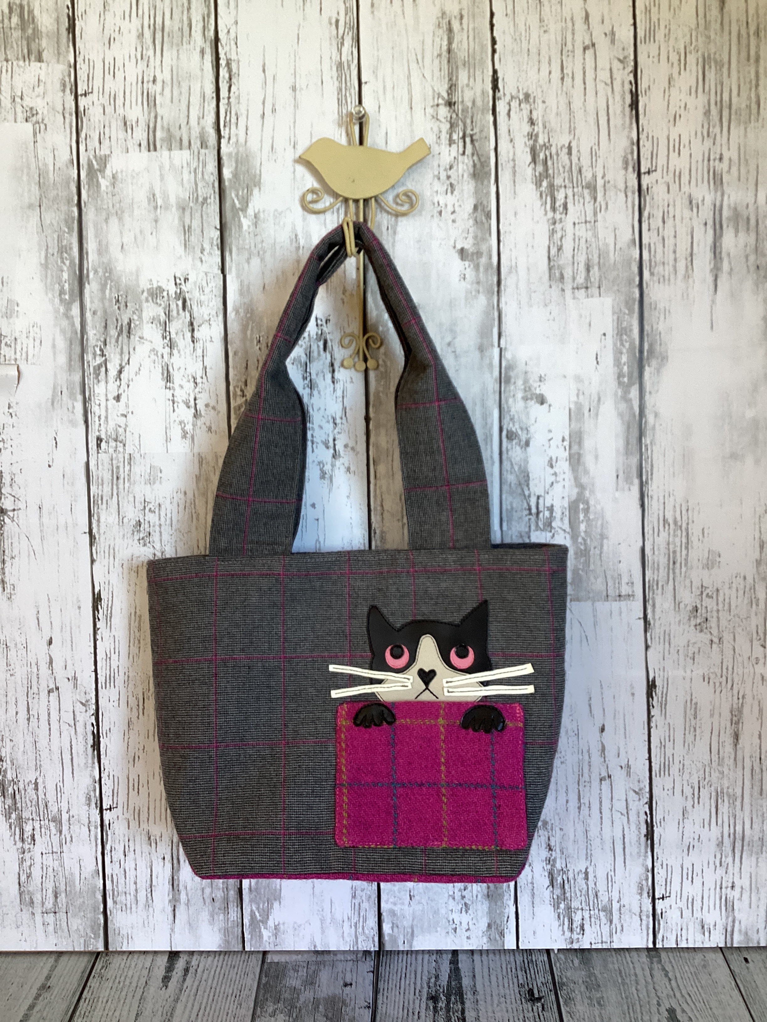 ネコちゃん　♪マチありウール　トートバック♪