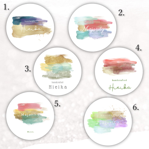 ロゴを、そのままシールに】ツヤあり丸型ショップシール☆ ギフト箱の