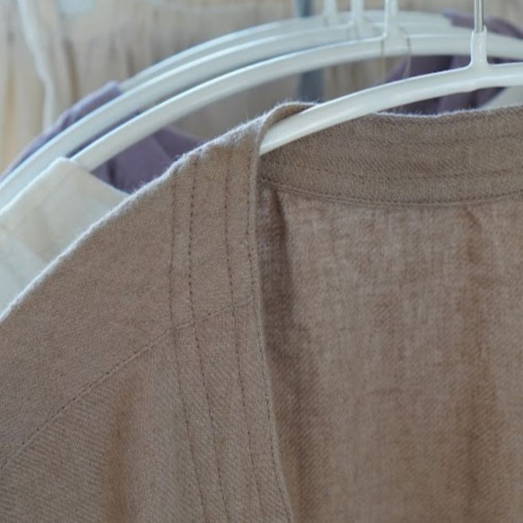 no.5 ラミーリネンのしなやかなボタンレスブルゾン ジャポニズムショートコート U1369227620(10500円)