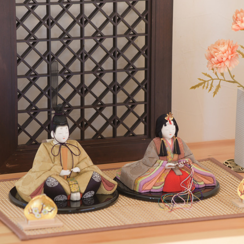 雛人形 【瑞寿雛】 紅白梅貝合わせ付き ひな人形・雛飾り 有松人形工房