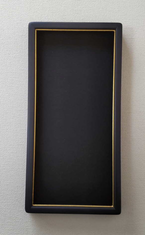 [Atelier Yamashima獨家頁面]天然木漆安裝霧面盒形相框2件套 第1張的照片