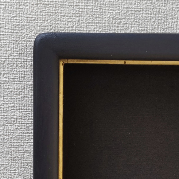 [Atelier Yamashima獨家頁面]天然木漆安裝霧面盒形相框2件套 第3張的照片