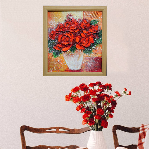 油絵 絵画 【赤い薔薇】 絵画 HR 通販 17042072|Creema(クリーマ) 油絵 絵画 【赤い薔薇】 絵画 HR 通販 17042072|Creema(クリーマ)