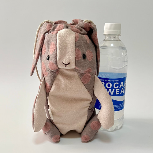 ᐢ. ̫.ᐢ₎ うさぎ巾着❤︎ペットボトルケース ペットボトルカバー 小物