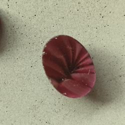 1個　チェコヴィンテージ　赤紫　オーバルガラスカボション 5枚目の画像