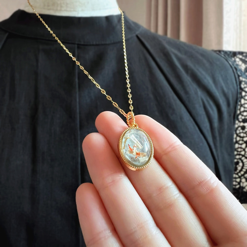 Key of Life▶︎サージカルステンレス☆くすみブルー アンティーク調  