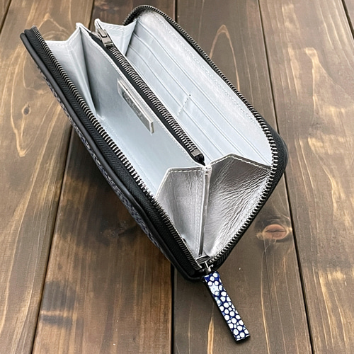 スタースティングレイ ロングウォレット ネイビー 長財布 CUERO 